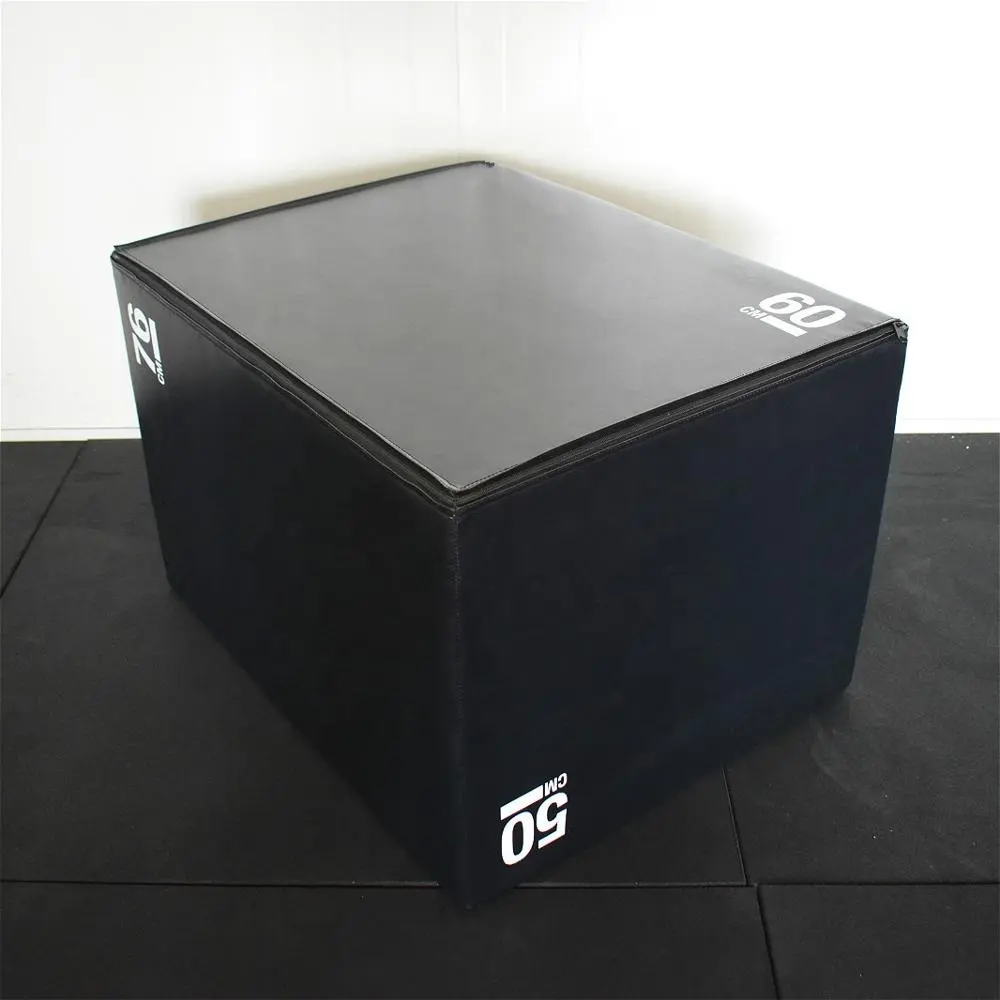 अनुकूलित आकार कूद प्रशिक्षण नरम फोम Plyo बॉक्स