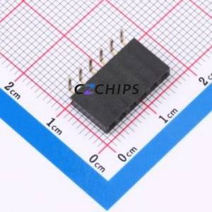 PM254-1-06-W-8.5 Pin Socket Bent Lead Through Hole,P=2.54mm Connector 1x6P 2.54mm Square Hole Right Angle Insert - Product Image 1