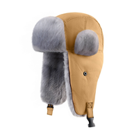 QJ OEM Personnalisé Nouveau Style Bonnet Ushanka Thermique Chaud d'Hiver, Bonnet Trapper Épaissi pour Ski et Activités de Plein Air avec Cache-Oreilles, Bonnet de Cyclisme, Vente en Gros