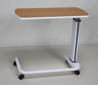Table de lit d'hôpital réglable en hauteur MT MEDICAL avec roulettes pour chambre de patient, soins infirmiers, table à manger