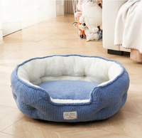 Lit pour chat semi-fermé, tendance sur internet, pour toutes les saisons, lavable et chaud pour l'hiver