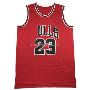 Michael 23 MJ kırmızı 1997-98 gerileme en kaliteli dikişli basketbol forması