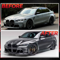 Kit de Conversión de Fibra de Carbono Estilo V para Carrocería de Automóvil, Alerón Delantero para BMW M3 M4 G80 G82 G83 2021+