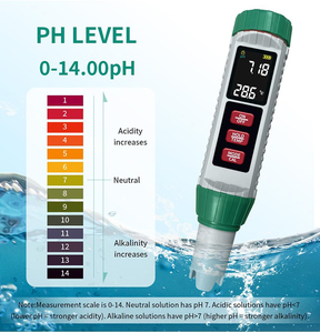 Medidor Digital de Salinidad, <span class=keywords><strong>pH</strong></span>, EC, Temperatura y TDS 5 en 1, Probador de Calidad del Agua para Piscinas, Agua Potable, Acuarios, Hidroponía, Jacuzzis y Spas - Product Image 2