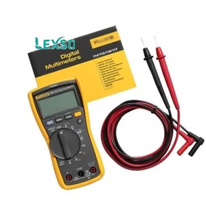 Multimètre numérique portable 115 avec écran rétroéclairé, indice de protection IP42, tension DC/AC 0-600V, courant 0-10A, usage industriel - Product Image 1