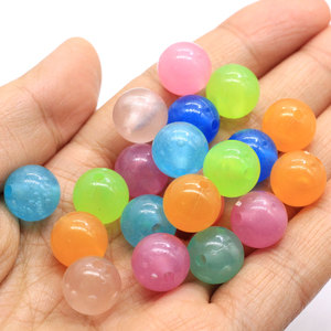 6-12mm bagliore nel buio pesca allentato distanziatore <span class=keywords><strong>perline</strong></span> rotonde per donna <span class=keywords><strong>uomo</strong></span> <span class=keywords><strong>collana</strong></span> luminosa braccialetto gioielli che fanno <span class=keywords><strong>perline</strong></span> acriliche - Product Image 5