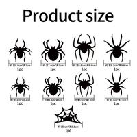 Autocollants muraux 3D lumineux en PVC pour Halloween, motif araignée et chauve-souris, pour une ambiance effrayante en intérieur et en vitrine – Le best-seller pour vos fêtes