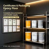 Cat Lantai Epoxy Metalik Self-Leveling Berkilau Tinggi, Anti Debu, Mudah Dibersihkan, Anti Selip, Tahan Aus, untuk Rumah Baru, Kamar