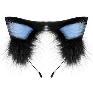 Vente en gros de bandeau personnalisé Lolita en fourrure de chat et de renard pour femmes <span class=keywords><strong>accessoires</strong></span> d'oreilles mignonnes - Product Image 3
