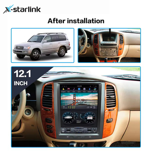 12,1 "Tesla Style Android дисплей автомобильное радио видеоплеер для Toyota Land Cruiser LC100 2003-2007 автомобильный Dvd-плеер - Product Image 5
