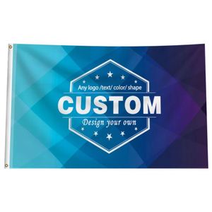 Service de bannières et drapeaux personnalisés pour événements, publicité, promotions commerciales, logo personnalisé, toutes options de couleur, polyester - Product Image 1