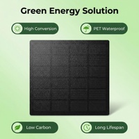Panneau solaire monocristallin mini PET laminé personnalisé DIY 1,0W 6V demi-cellule avec 22% d'efficacité pour chargeur de batterie extérieur