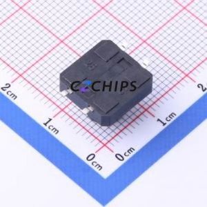 TS-KG1103S-BB90F Tactile Switch SMD-4P,12x12mm Switch Single Pole Single Throw Round Button 2.5N Vertical Mount - Product Image 2