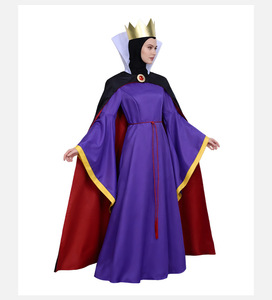 Disfraces de Halloween para Mujer Adulta, Disfraz de Madrastra Reina, Cosplay de Cuentos de Hadas, Reina Malvada de Anime, Trajes Completos de Poliéster - Product Image 3
