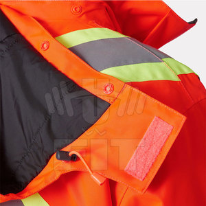 Personnalisable haute visibilité vêtements de travail d'hiver veste respirante haute visibilité sécurité tailles réfléchissantes couleurs disponibles avec le logo de l'entreprise - Product Image 2