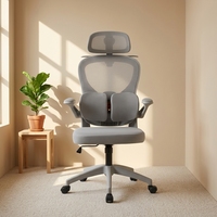 Chaise de bureau ergonomique en maille à dossier haut, pivotante, pour salle de réunion et ordinateur, directement de l'usine