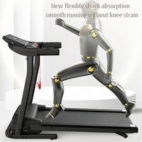 F101 2026 Nouveau tapis roulant électrique pliable portable avec écran LED, écran tactile couleur TFT multifonction, 10-15 km/h