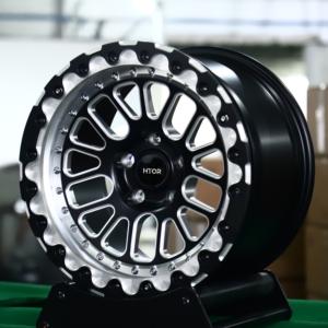 Jantes en aluminium forgé HTOR 18x10 19x11 5x112 pour course sur circuit, avec système Beadlock, finition noire usinée, pour <span class=keywords><strong>Audi</strong></span> RS3 RS4 RS5 S4 S5 TTRS - Product Image 2