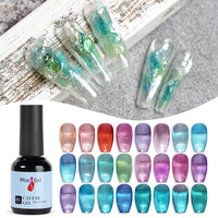 Missgel Vernis à ongles gel UV effet œil de chat réfléchissant, sans cruauté, non toxique, avec logo personnalisé, très bonne tenue, couleur qui s'enlève facilement