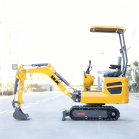 Envío Gratis: Mini Excavadora de 1 Tonelada, Nueva Excavadora de Orugas, Micro Excavadoras con Motor Kubota para Uso Doméstico