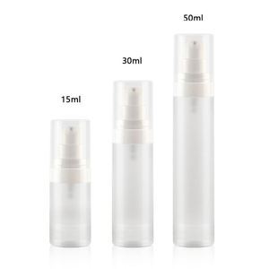 Customized Portable 15ml 30ml 50ml Frosted <b>Plastic</b> <b>Tubes</b> for Skin Care Lotion Airless Pump Bottles - Product Image 4