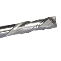 Fraise à compression CNC 1-1/4 Fraiseuse en spirale Fraises en carbure monobloc 2 cannelures -- 3/8 Shank up Down Cutting Helical