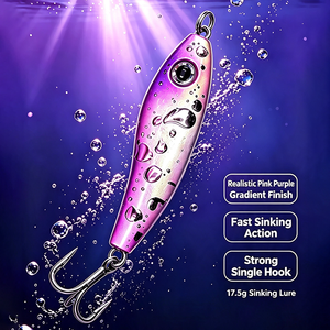 Señuelo de imitación de pez amarillo de metal pequeño de 17.5 g, hundible, adecuado para peces depredadores como chub, lubina, pez mandarín y bluegill. - Product Image 1