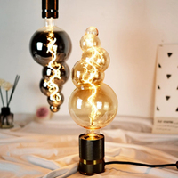 Bulle Lampe Ampoule Électrolytique Or Ambiant Lampe Savon Bulle Dimmable LED Filament Lumière Décoratif Bar Raisin Lustre