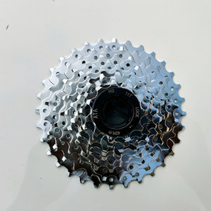 Piñón Libre de 9 Velocidades Ata Tipo Cassette para Bicicleta, Aleación de Aluminio Cromado Plateado, Duradero - Product Image 2
