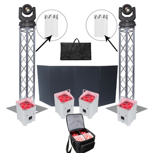 Façade DJ d'Événement en Tissu <span class=keywords><strong>et</strong></span> Cadre Aluminium Noir <span class=keywords><strong>Grace</strong></span> avec Sac de Transport - Product Image 4