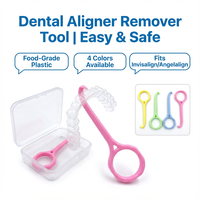 OEM ODM Crochet de retrait d'aligneurs ABS, plusieurs couleurs, outil orthodontique dentaire