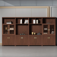 DIOUSNEW Armoire de classement en bois massif au design moderne, mobilier de rangement pour bureau commercial, maison, école, hôtel, hôpital