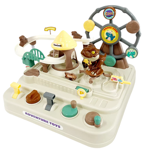 Pista de Carreras de Dinosaurios Becho para Niños Pequeños, Juego de Aventuras Montessori con Dinosaurios, Juguetes de Carreras para Niños y Niñas de 3 a 6 Años - Product Image 1