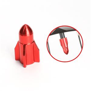 Tapas de Válvula de Neumático Personalizadas de Aluminio Coloridas Estilo Cohete para Coche, Camión, Porta Válvulas de Rueda - Product Image 1