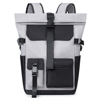 Vente en gros, sac à dos à roulettes étanche Simple et personnalisé de 17 pouces, sac à dos de voyage d'affaires pour ordinateur portable pour hommes