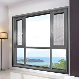 Ventanas abatibles de aleación de aluminio con doble acristalamiento modernas personalizadas KT Ventanas y puertas <span class=keywords><strong>Ropo</strong></span> de vidrio con rotura térmica horizontal - Product Image 2