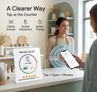 Carte NFC 13,56 MHz à paiement sans contact, puce 213, autocollant de commande de table avec code QR, carte d'acquisition client, carte à induction personnalisée
