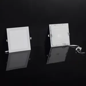 弹簧夹嵌入式ultra-thin6W 12W 18W 24W 30w圆形无框嵌入式发光二极管面板灯