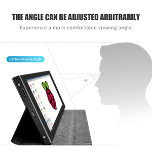 Metal shell <strong>7</strong> inch 1024*600 Capacitive Touch Panel <strong>TFT</strong> <strong>LCD</strong> <strong>Module</strong> Screen <strong>Display</strong> for Raspberry Pi 3 B+/4b banana pi IPS monitor - Product Image 5