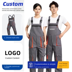 Combinaison de travail résistante à l'usure, à la saleté, respirante, en coton mélangé, multi-poches, pour le travail, uniforme de travail - Product Image 2