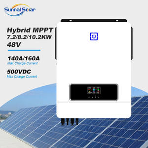 ממיר סולארי 11 קילוואט MPPT 230 וולט גל סינוס טהור לרשת 8.2 קילוואט 10.2 קילוואט מערכת סולארית 220 וולט היברידי עם סוללת גיבוי - Product Image 1