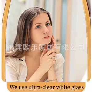 Espejo de tocador para el hogar, espejo de medio cuerpo, espejo de maquillaje para dormitorio, espejo de pared, espejo de madera maciza para baño/salón de belleza - Product Image 5