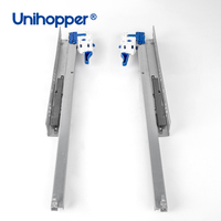 Glissières de tiroir Unihopper Heavy Duty 2 fois cachées sous le bas Channel Runner Push Open Heavy Duty Heavy Duty