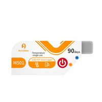 Enregistreur jetable médical de chaîne du froid précis Enregistreur de données de température Usb à usage unique jetable