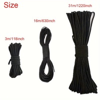 Cordon de corde rond noir et blanc Cordon de corde élastique rond en nylon spandex