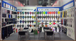 Venta al por mayor de raqueta de tenis de fibra de carbono con diseño de <span class=keywords><strong>pala</strong></span> de paleta logotipo personalizado EVA agarre madera/acero del fabricante de China - Product Image 5