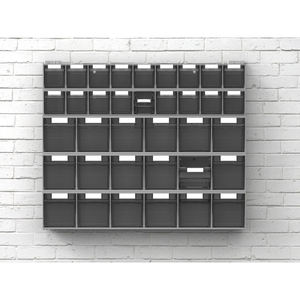 Fami Visual Box 602x190x500mm étagère de rangement pour petites pièces avec 17 tiroirs - Product Image 5