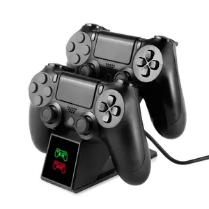 Dual LED Indicators Charging Dock For PS4/Slim/Pro Controller Charger Charging Stand Station