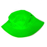 Gorra de Pesca Tipo Bucket Personalizada al por Mayor, Color Fluorescente, Verde Sólido, Naranja Fluorescente