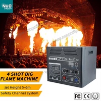 Machine de tir à 4 têtes 6m, projecteur de flamme Dmx, lanceur de flamme au Propane avec canaux sûrs